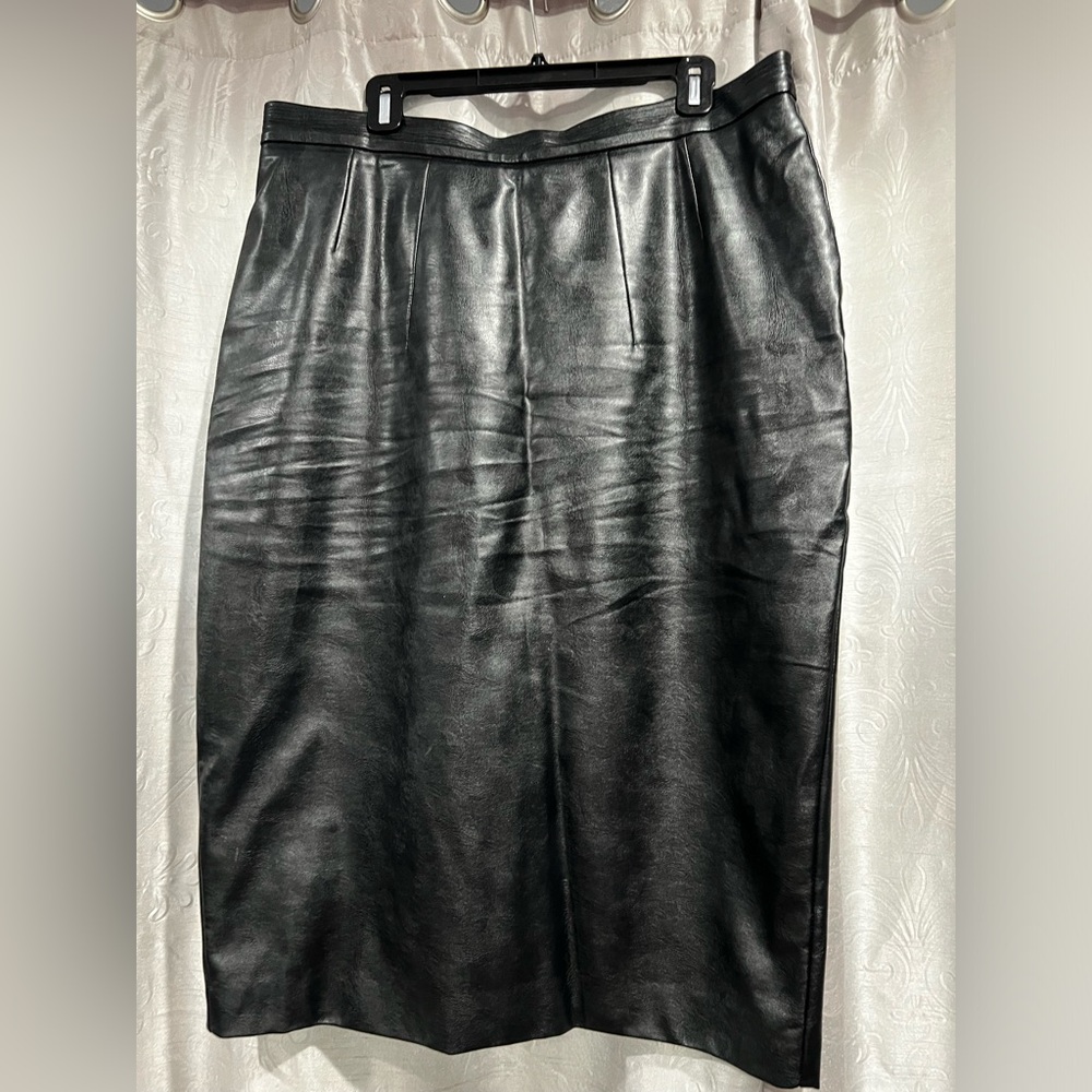 Vixen by Micheline Pitt Faux Leather Skirt